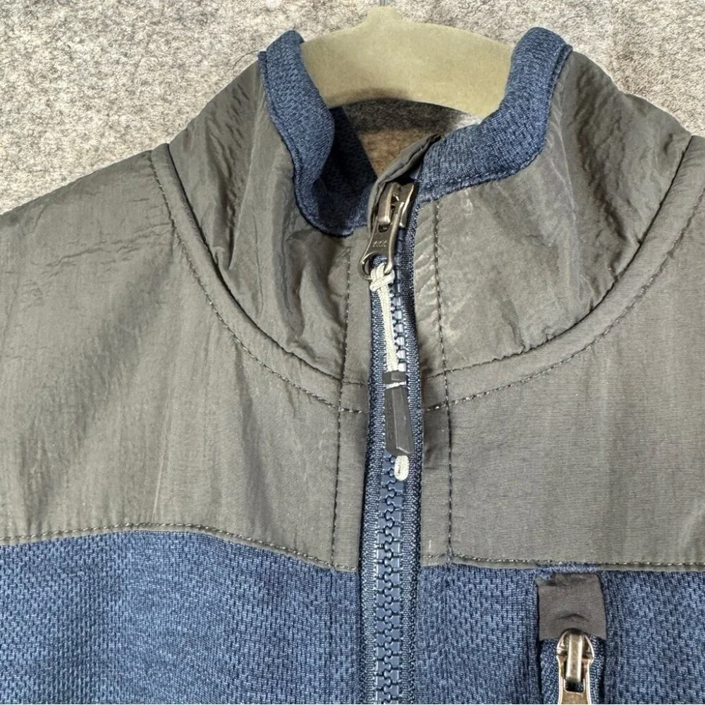 Orvis Blue Full Zip Jacket Men’s Large Performance Outdoor Layer Gorp Core